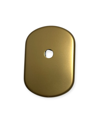 Mostrina con foro codolo per porta blindata anodizzato bronzo