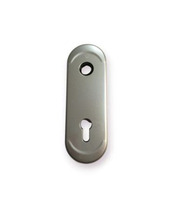 Mostrina Dierre con foro cilindro in alluminio argento