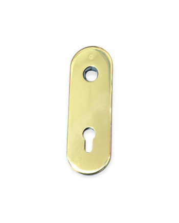 Mostrina Dierre per porta blindata in ottone lucido