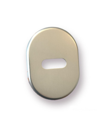 Mostrina doppia mappa per porta blindata anodizzato argento mm. 62x86