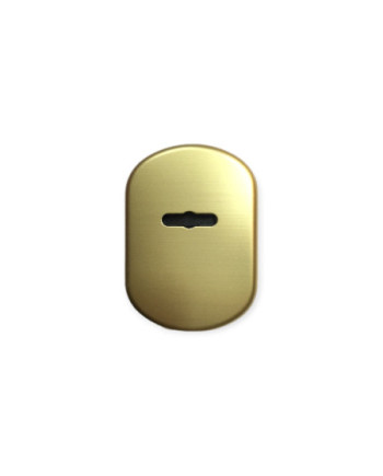 Mostrina doppia mappa per porta blindata anodizzato bronzo mm. 62x86