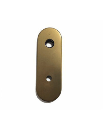 Mostrina per porta blindata alluminio bronzato mm. 182x62