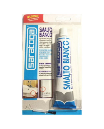 Smalto bianco per ritocchi Saratoga - 45 gr.