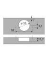 Cerniera Hettich Intermat 35 mm montaggio rapido