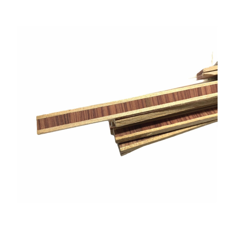 Intarsio "Bois de rose" in legno h. 7 mm. - spessore mm. 2 - asta mt. 1
