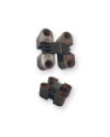 Cerniera Ceam invisibile in nylon marrone con snodo incasso mm. 30x11