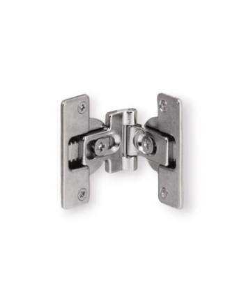 Cerniera Hettich 46787 per doppia anta - foro d. 35 mm. - nichelata