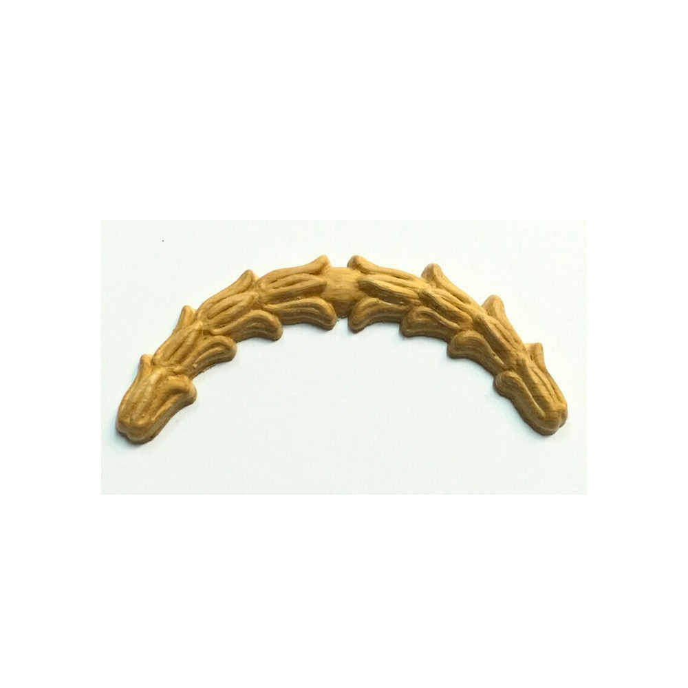 Fregio in legno grezzo pressato mm.112x18