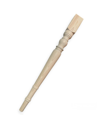 Gamba tornita per tavolo in legno faggio grezzo (kit pz. 4)